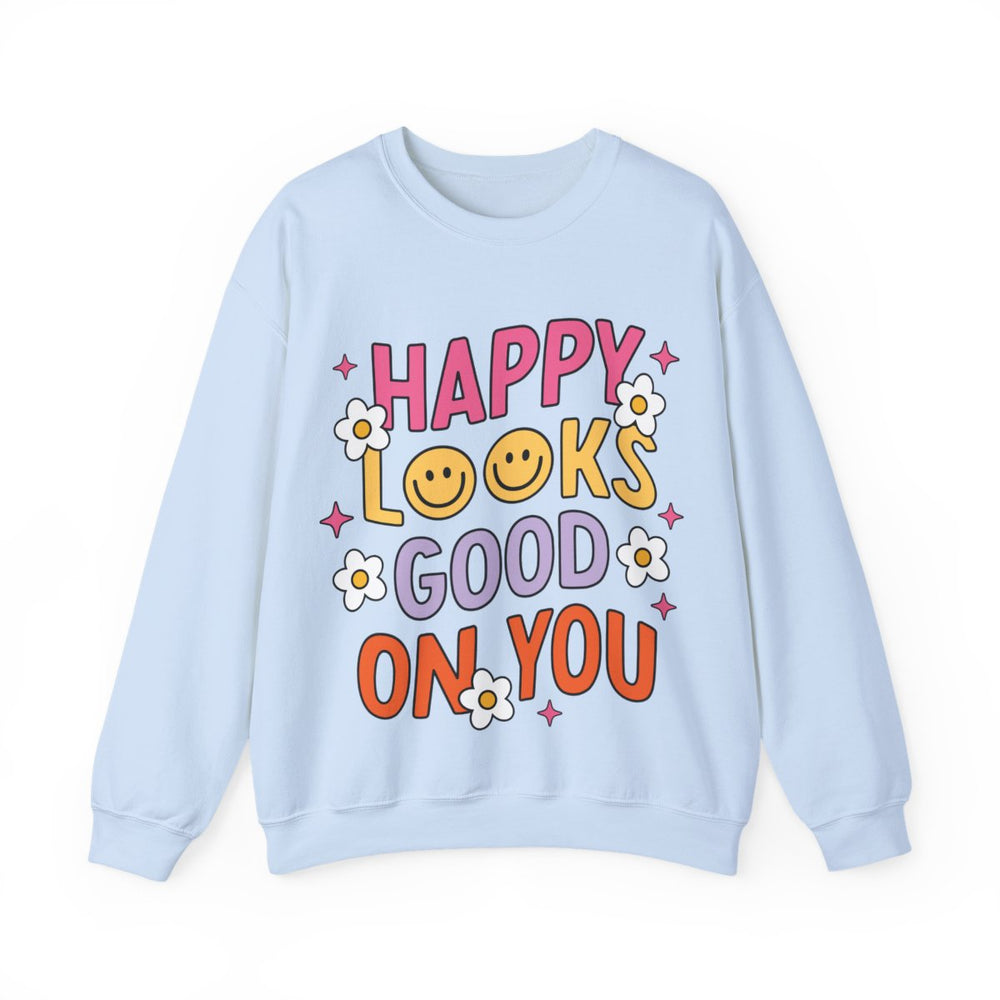 Smile | Happy Looks Good On You Crewneck
