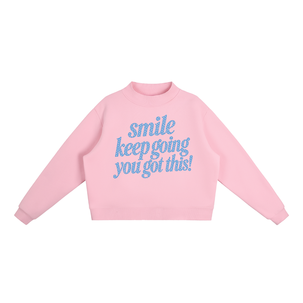 Smile | Polka Dot Positivity Mockneck