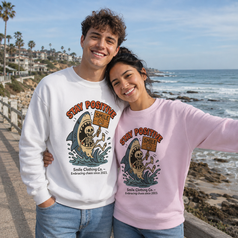 Smile | Stay Positive Crewneck