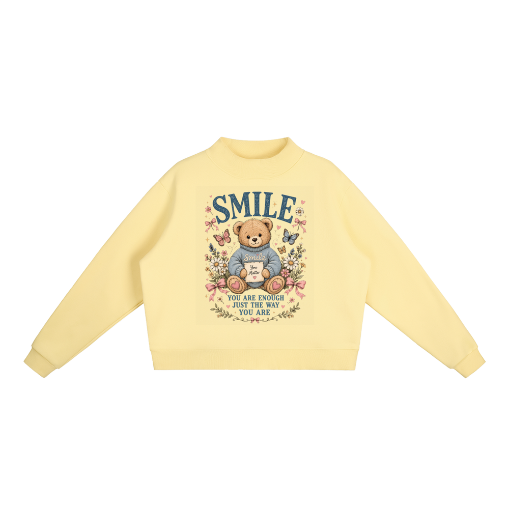 Smile | Always Enough Mockneck