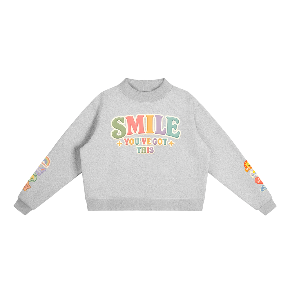 Smile | Patchwork Positivity Mockneck