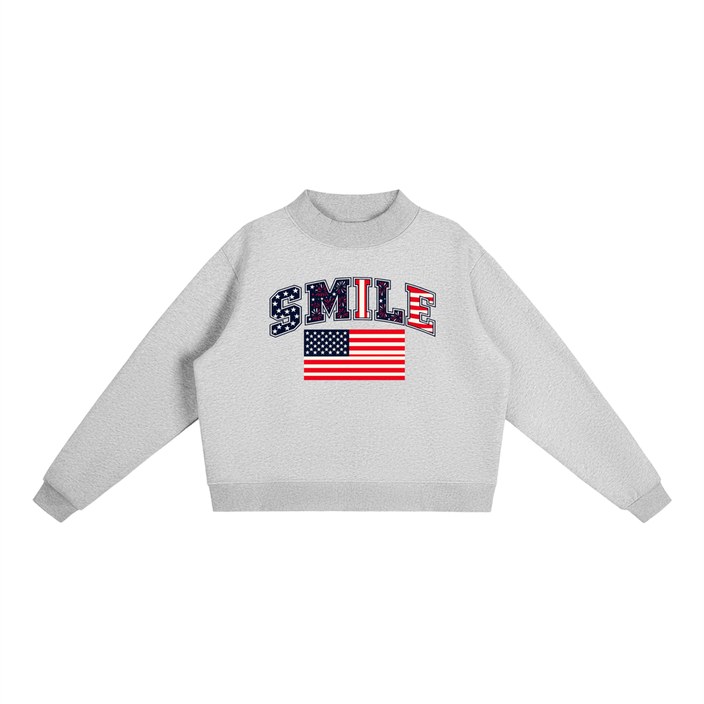 Smile | Stars & Stripes Mockneck