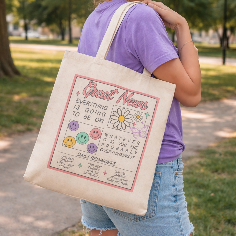 Smile | Great News Tote Bag