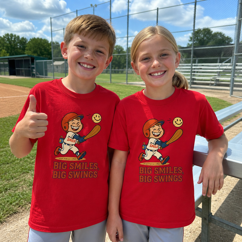 Smile | Kids Big Smiles, Big Swings Shirt
