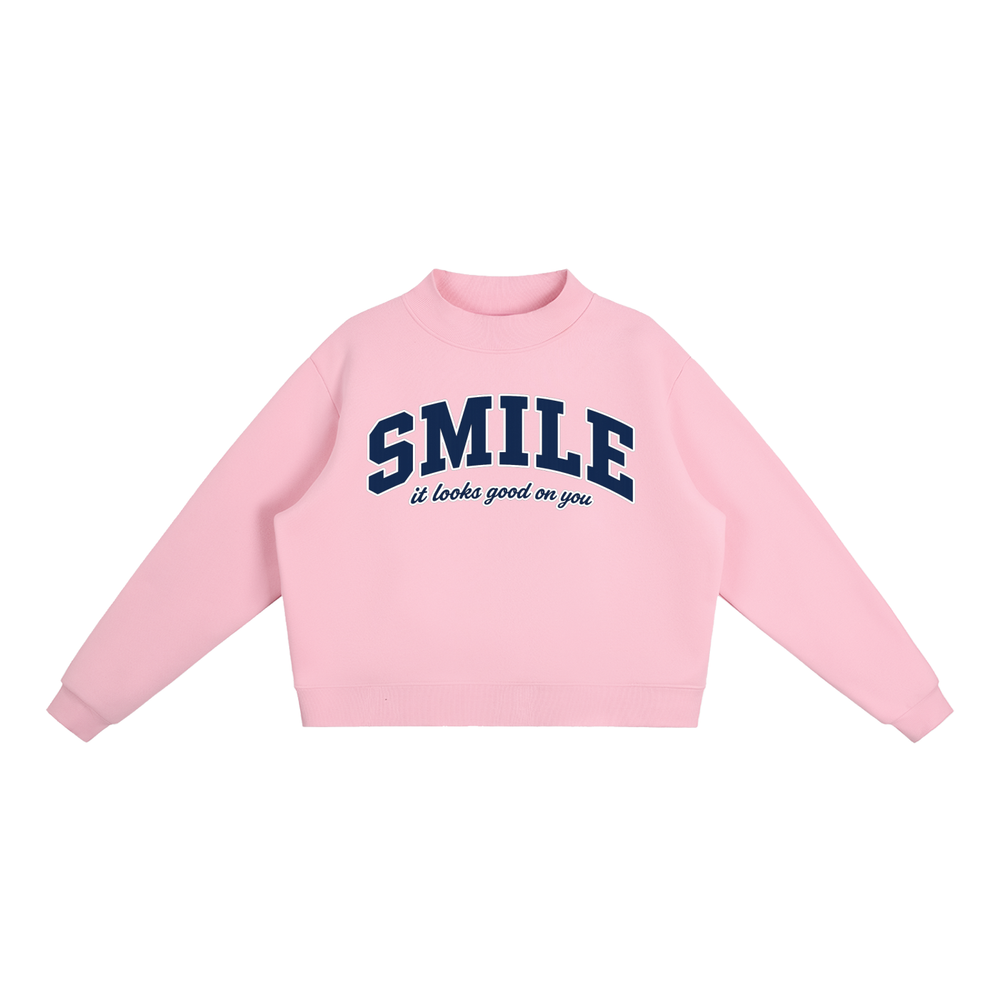 Smile | it Looks Good On You Mockneck